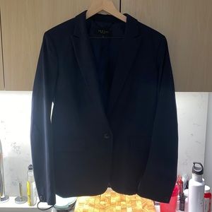 Rag and Bone Navy Herringbone Blazer